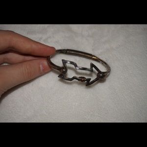 Custom metal arrow bangle